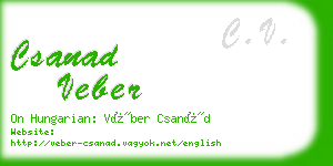 csanad veber business card